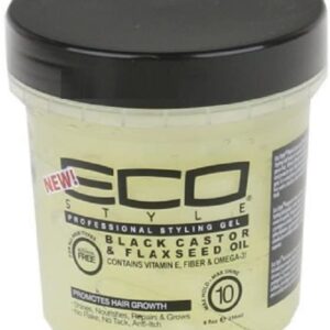 ECO STYLE BLACK CASTOR & FLAXSEED OIL 8OZ