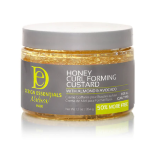 DESIGN ESSENTIALS NATURAL ALMOND & AVOCADO HONEY CURL FORMING CUSTARD