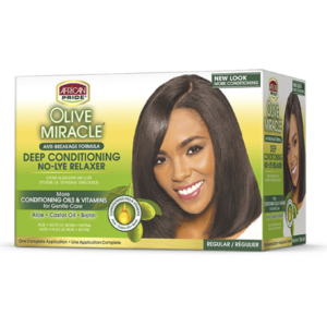 AFRICAN PRIDE OLIVE MIRACLE REGULAR RELAXER KIT