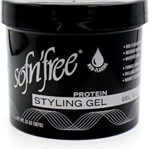 SOFT N FREE PROTEIN STYLING GEL BLACK 32OZ