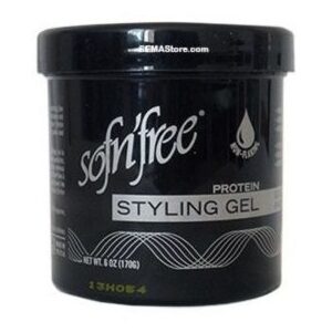 SOFT N FREE PROTEIN STYLING GEL BLACK 6OZ