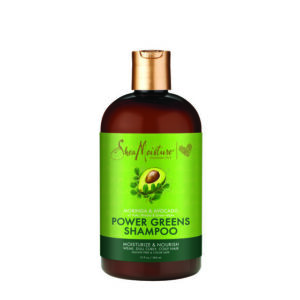 SHEA MOISTURE MORINGA & AVOCADO POWER GREENS SHAMPOO 384 ml